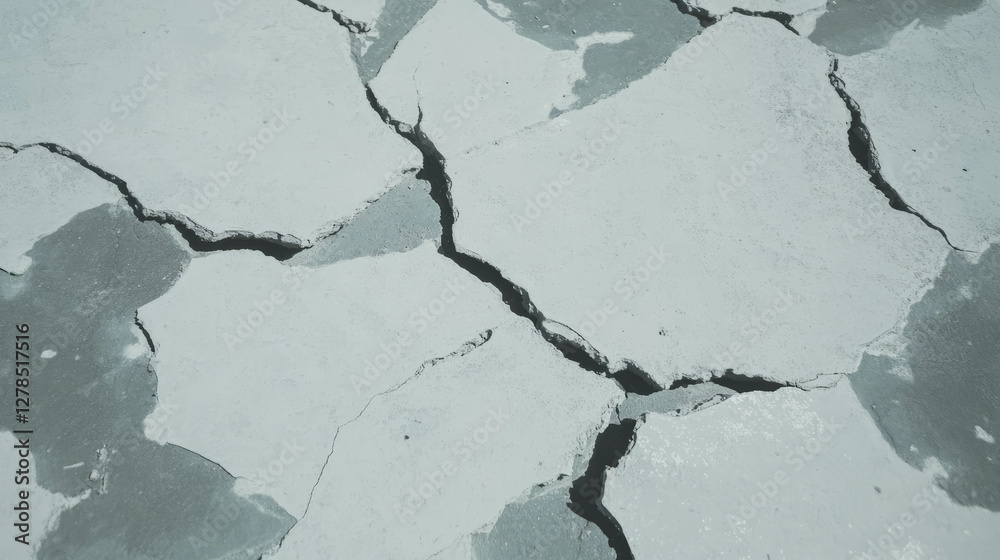 Aufkleber cracked concrete surface texture for urban design and architecture projects