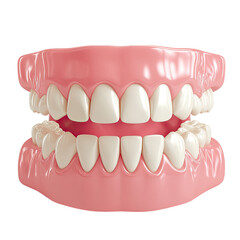 Obraz premium teeth, in a pink color on a Transparent background,