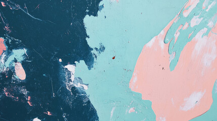 Abstract weathered plaster wall texture with colorful stains and cracks for creative design