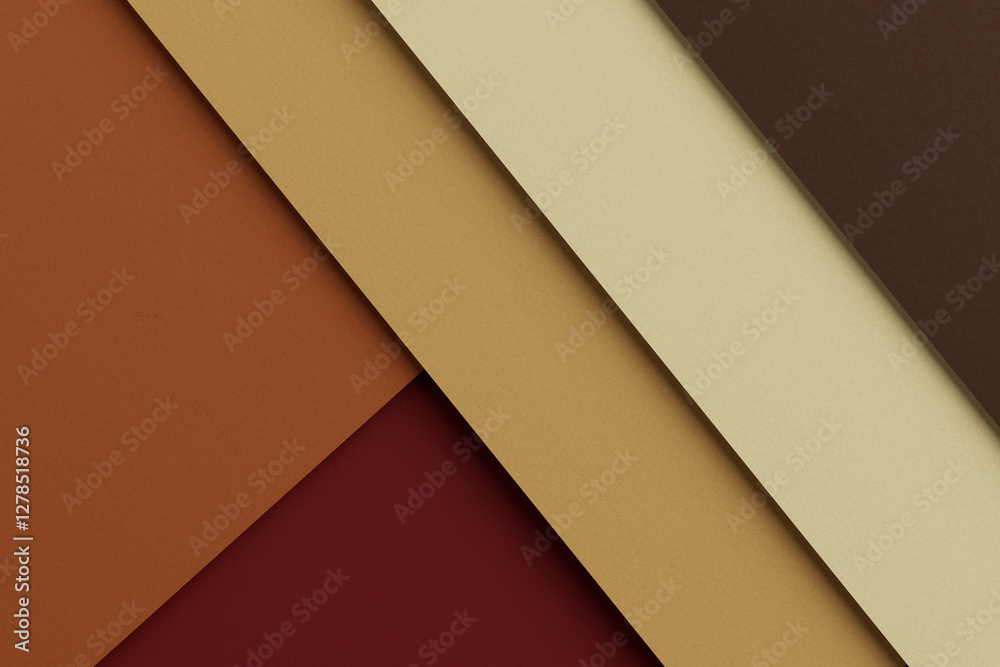Poster Stack of Colour Paper or Fabric Texture Diagonal Abstract Presentation Background for Banner or Your Design. 3d Rendering