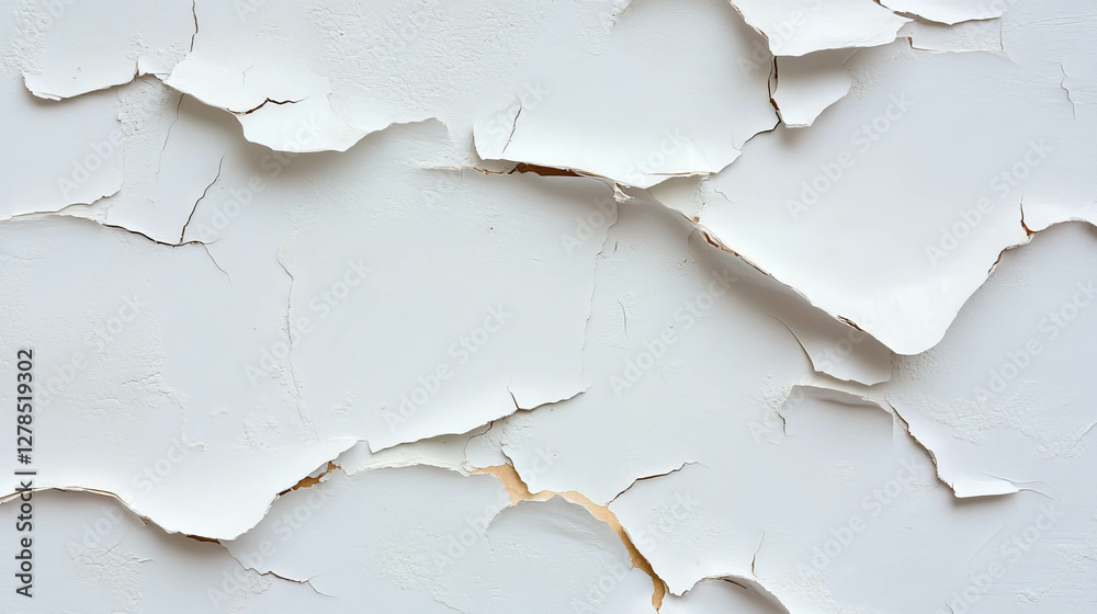 Poster textured peeling paint on weathered surface for background design