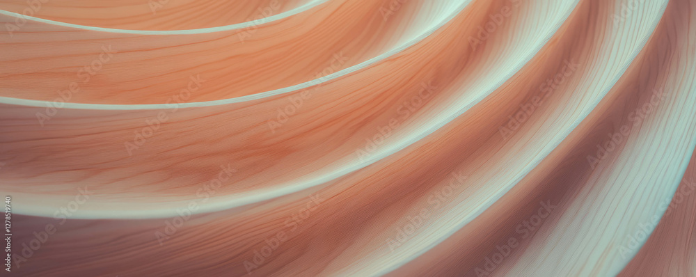 Poster Abstract texture of shallow angled ribs on wood surface for background design
