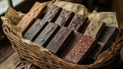 Chocolate delights rustic kitchen food photography cozy atmosphere close-up gourmet treats