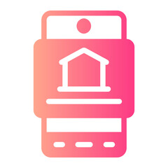 Smartphone gradient icon