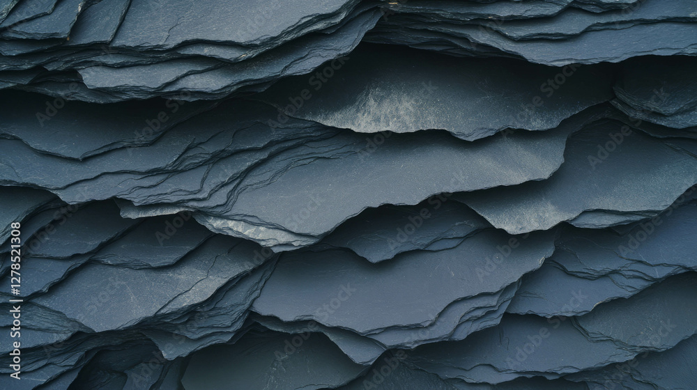 Poster natural texture of smooth black slate with subtle grey layers for design inspiration