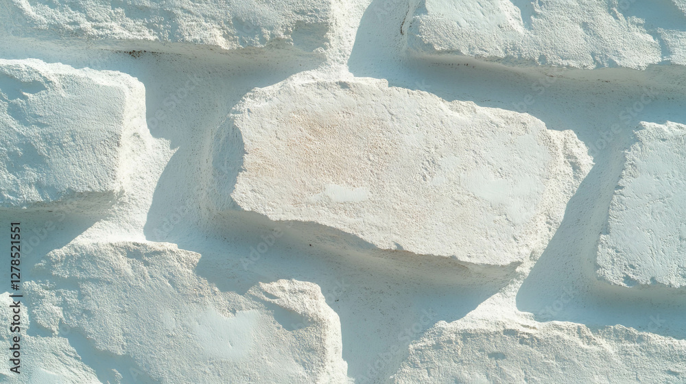 Aufkleber smooth white brick texture background for architecture and design