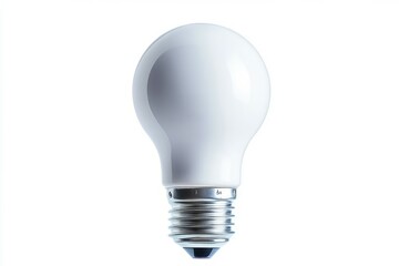 Led light bulb isolated on white background. AI image