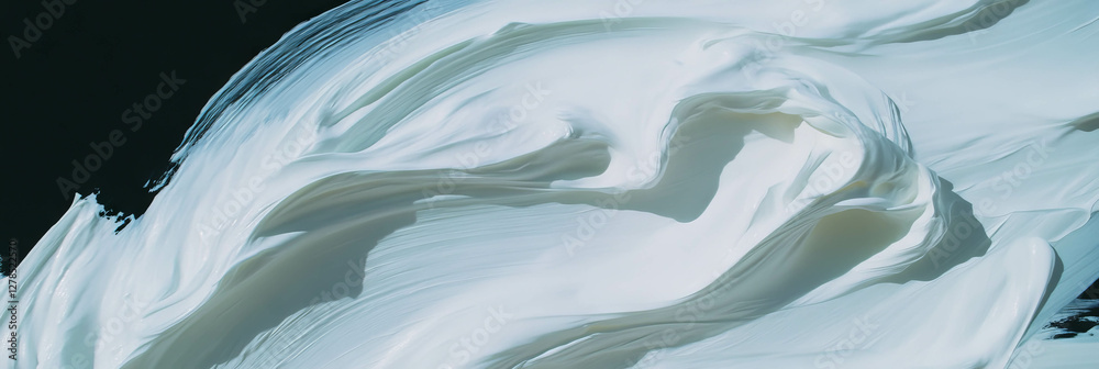 Poster abstract expression with smooth paint texture and thick brush strokes for creative design