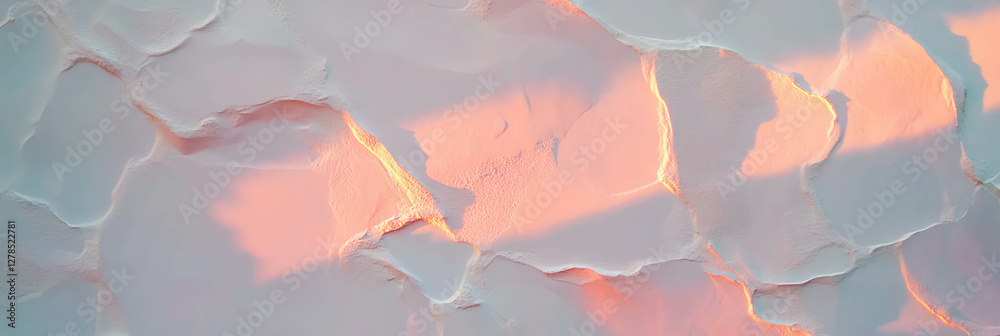 Poster subtle light on smooth textured plaster surface for artistic design