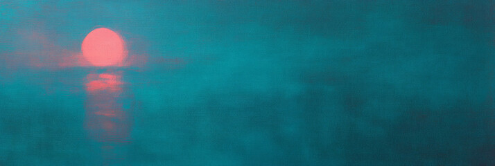 Abstract textured plaster wall with bright pink and teal gradient