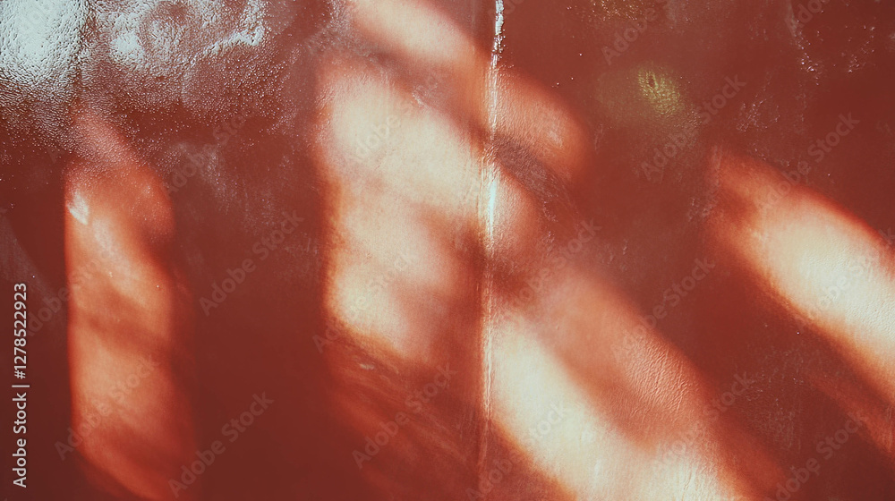 Poster Abstract texture of smooth wet clay wall with subtle shadows for art and design projects