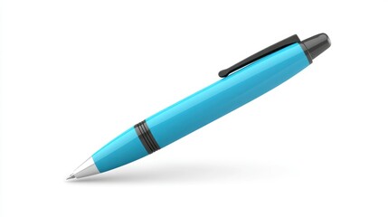 Blue pen, white background, writing