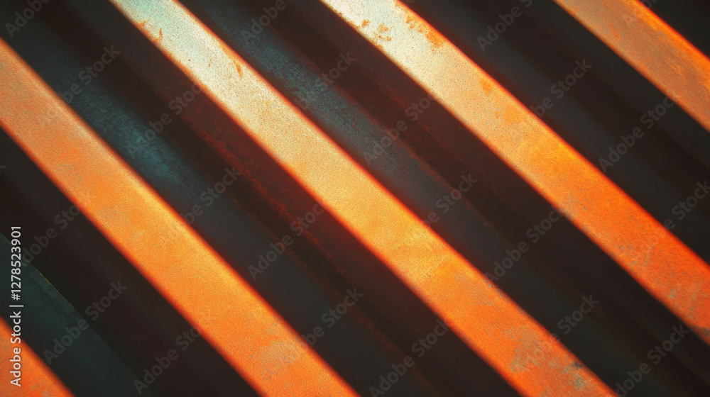 Leinwandbilder abstract close-up of split bamboo plank texture with striped pattern for natural design concepts