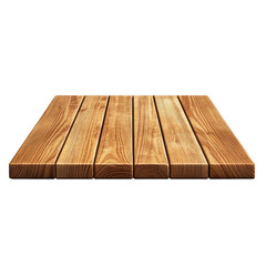 Wooden table top or shelf on a Transparent background