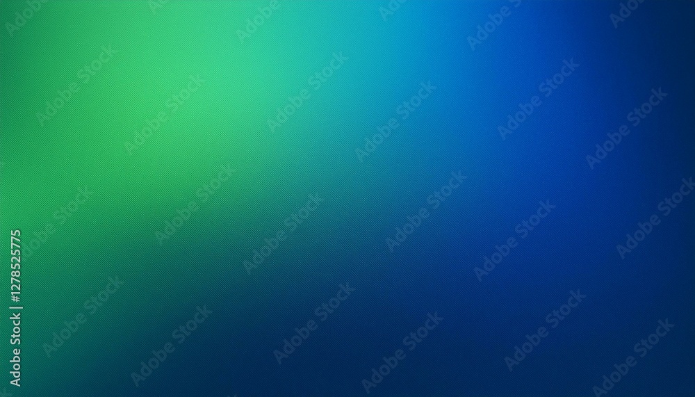 Wall mural blue green gradient background with a smooth transition and grainy texture effect.