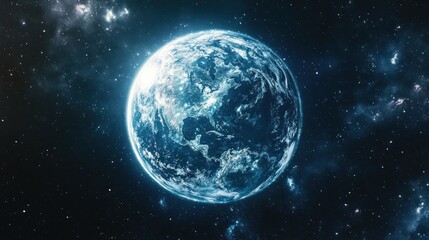 Fototapeta premium Majestic Earth: A Celestial View of Our Planet