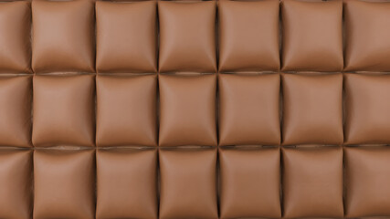 Naklejka premium brown wall texture in convex squares