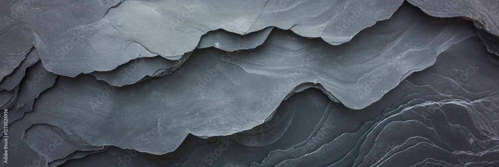 Poster Abstract grey plaster texture with layered scratches for design or background