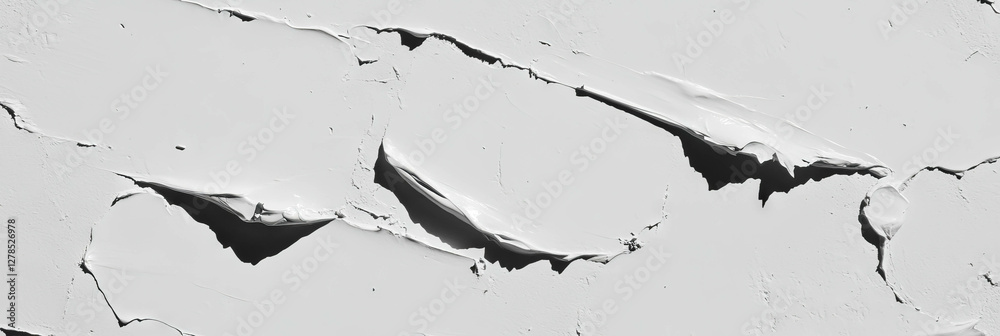 Poster Textured grey plaster surface with scratch details for background and design