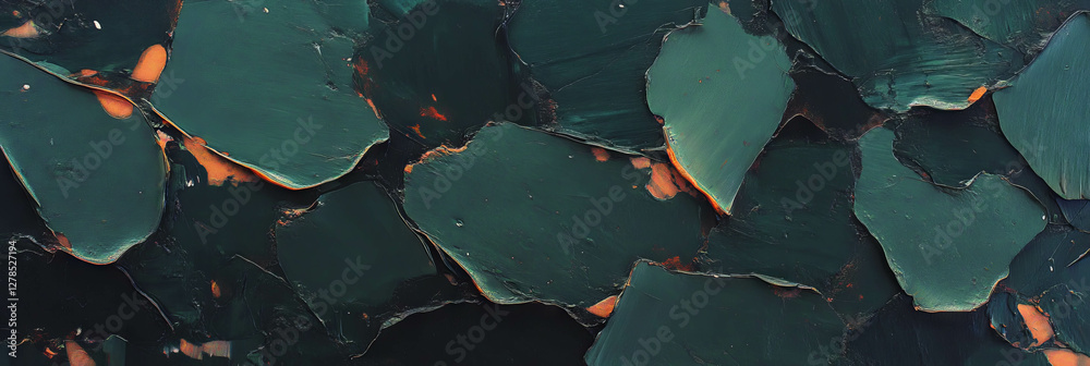 Poster abstract textured paint with layered impasto brush strokes for art and design