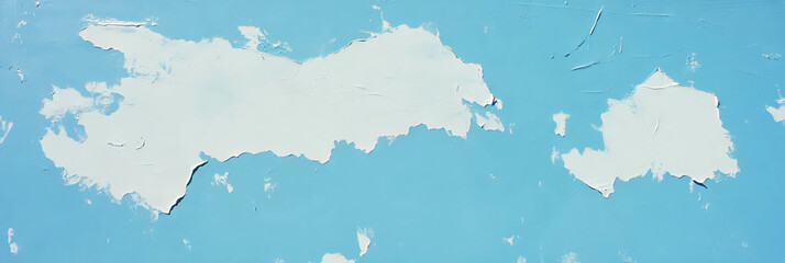 Abstract textured blue and white paint design with angled brush strokes