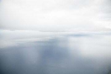 Fototapeta premium Clouds over the sea