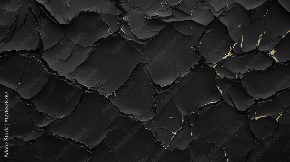 Poster dark cracked mud texture for background design and decorative projects