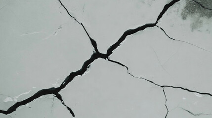 Fototapeta premium Texture of thin dry cracked mud wall with fine details for design projects