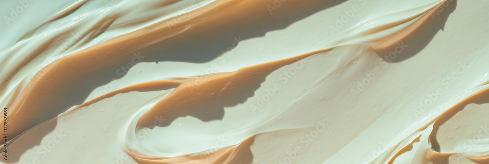 Poster Fluid abstract design with soft paint textures and flowing patterns for artistic backgrounds