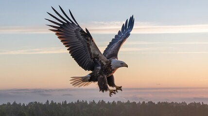 eagle in flight