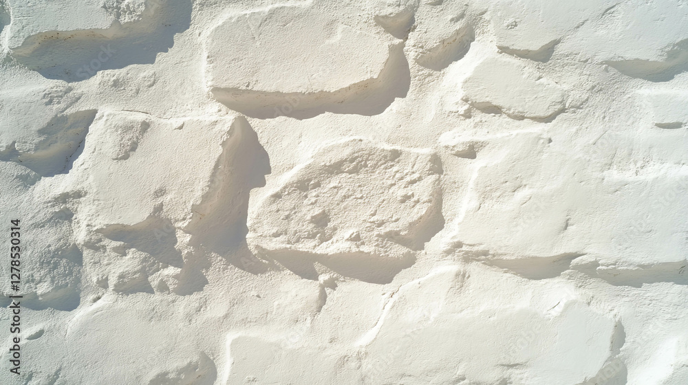 Poster rough white scratched brick texture for architectural design and background