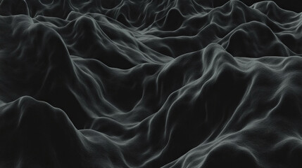 Luxurious velvet black wall texture with smooth soft surface for elegant design