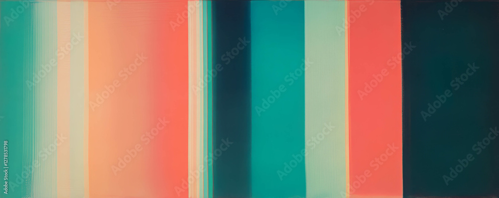 Poster vibrant abstract art with vertical pinstripes in smooth pastel tones for modern design projects