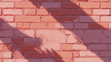 Vibrant brick wall with soft shadows and blended colors for creative design