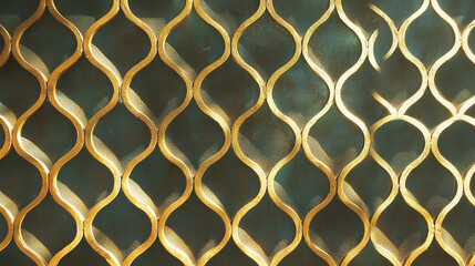 Naklejka premium Elegant wall design featuring curved gold molding patterns for interior decoration