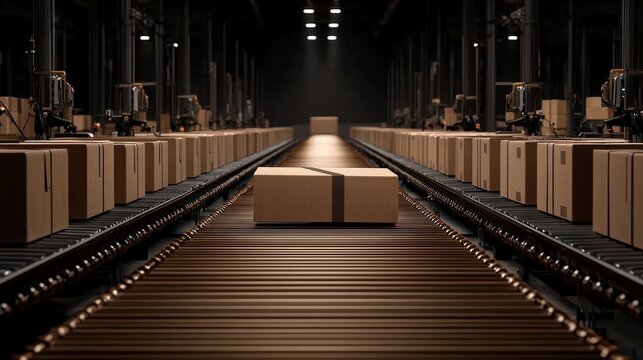 Efficient logistics service for container transportation at distribution center with airplane shipping solutions