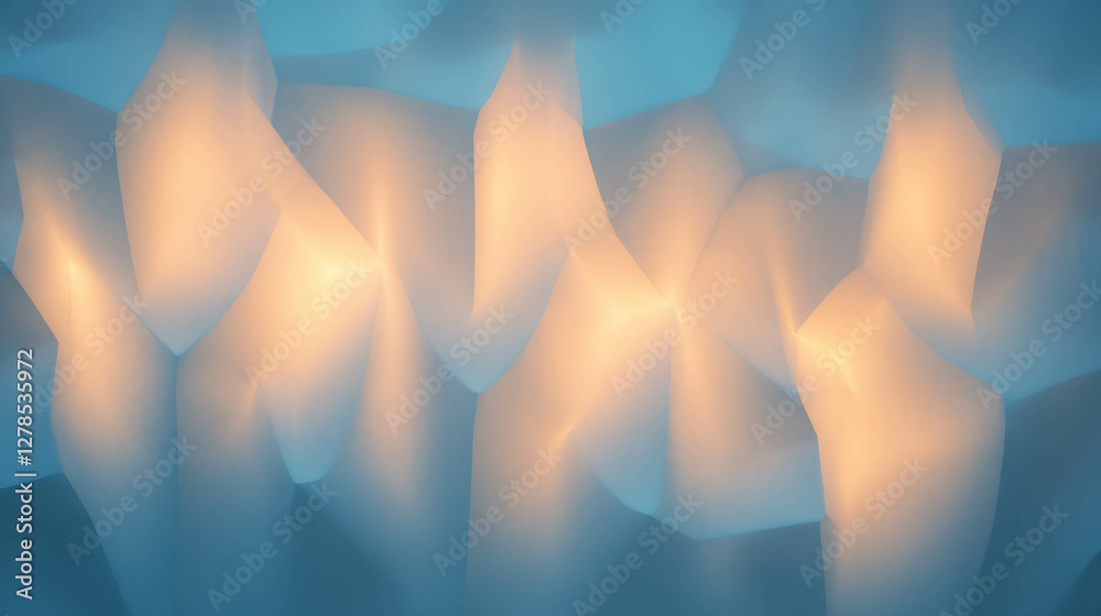 Poster Abstract geometry with repeating pattern in wall texture for design and decoration