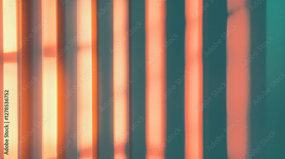 Poster abstract wall texture with linear molding and light play