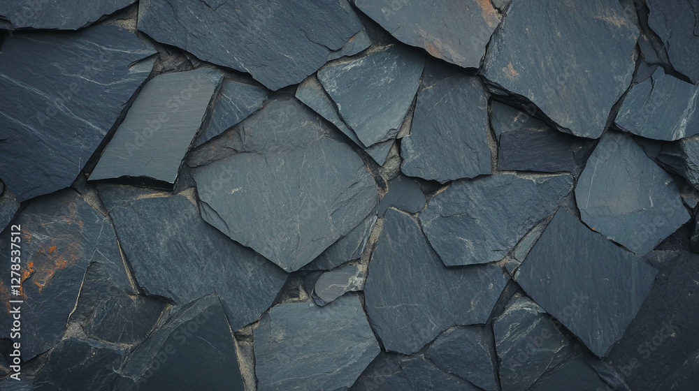 Poster weathered black slate texture with rough surface for background or design projects