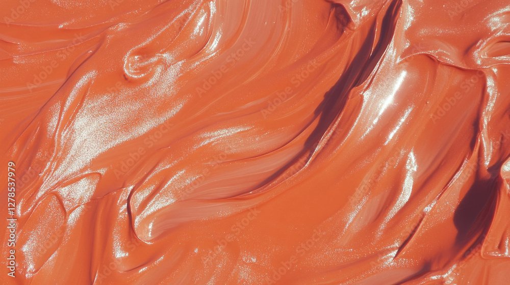 Poster Textured wet mud surface with flowing patterns for creative background design