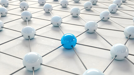 Central Leadership in Networks: Blue Node Innovation in Data Connectivity