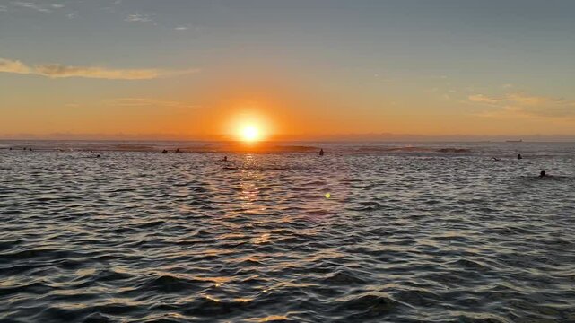 Morning view at Merewether Ocean Baths, Newcastle, Australia.