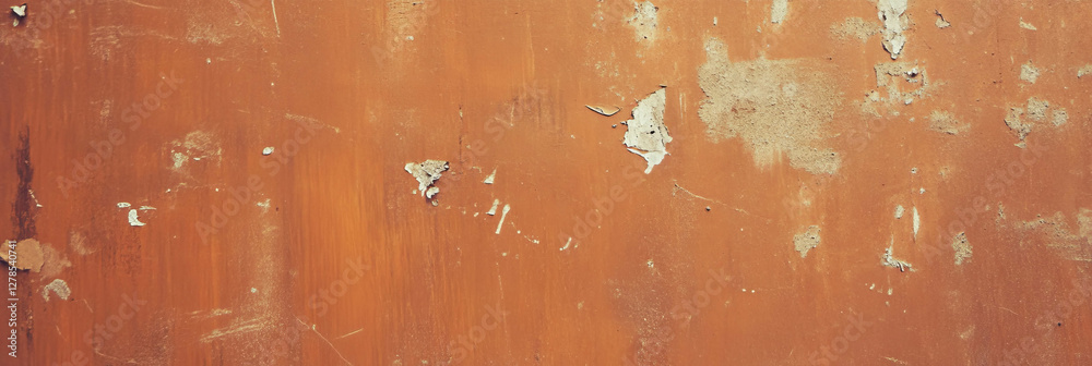 Poster weathered wall texture with chipped plaster and grey markings for rustic design inspiration
