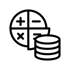 Calculator icon design template SVG