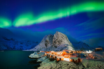 Aurora, Northen light show night sky at Norway