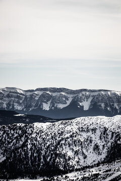 mountain landscape in winter