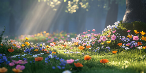Obraz premium field of flowers
