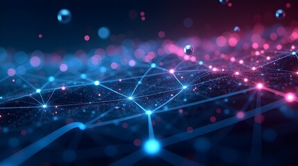 fiber optics background with lots light spots