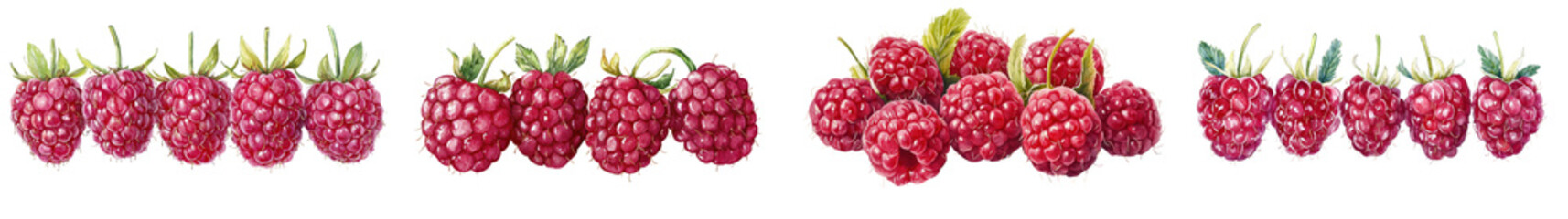 Closeup of fresh ripe and juicy red raspberries arranged in a natural setting  Organic healthy and delicious berry fruit with vibrant color and texture