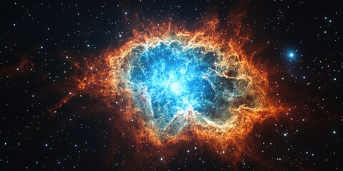 Blue Orange Planetary Object